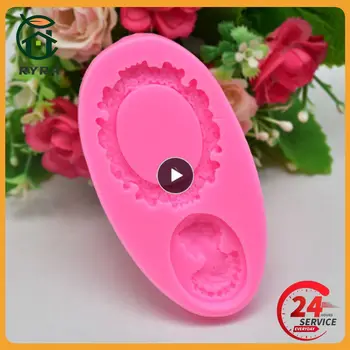 1 ~ 10ШТ Рельефная форма Розовая Легко моющаяся силиконовая форма Легкое снятие материала Безопасная прочная форма силикагелевая форма для печенья