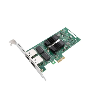 82576-T2 Двухпортовая гигабитная сетевая карта PCI-E Адаптер сетевой карты для XP / WIN7 / WIN8 / WIN10