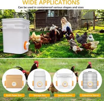 DIY Chicken Pro Feeder Порт для подачи голубей Самотеком Пластиковый комплект для кормления ведра Бочки бункеры корыта принадлежности для кормления домашней птицы на ферме