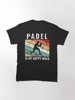 Padel_is_my_happy_hour_Funny_Padel Мужская Детская футболка Модная Детская Одежда Для мальчиков и девочек, Футболка, Топ для родителей и детей, футболка 5XL