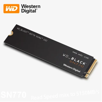 WD_BLACK 1 ТБ SN770 NVMe Внутренний Игровой SSD Твердотельный Накопитель Gen4 PCIe M.2 2280 До 5150 МБ/с SSD Для Игровой Консоли Ноутбука