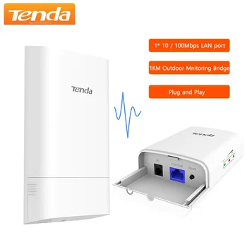 Двухкомпонентный Tenda 5 ГГц 9dBi 11AC 867 Мбит /с Наружный CPE O1-5G Дальность передачи 1 + Км Использует беспроводную технологию переменного тока, простую в настройке