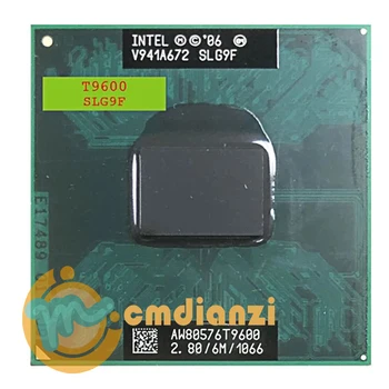 Двухъядерный процессор Intel Core 2 Duo T9600 SLG9F SLB47 с частотой 2,8 ГГц, двухпоточный процессор, 6M 35W Socket P