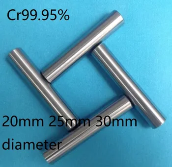 диаметр 20 мм 25 мм 30 мм Стержень Cr 99,95% чистого хрома стержень Cr хромированная палочка хромированные целевые материалы