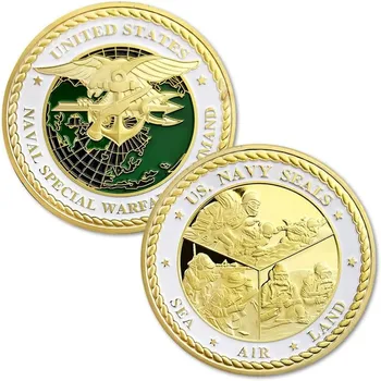 Монета вызова морских котиков США Военно-морское специальное военное командование Военная монета