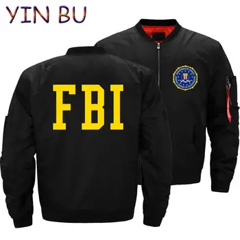 Мужская куртка FBI United States FBI Shield, мужские куртки-бомберы, пальто, толстая ветровка Ma1 Air Pilot, военные мотоциклетные парки