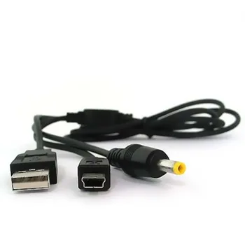 НОВОЕ USB зарядное устройство 2 в 1 Кабель для зарядки и передачи данных для PSP 2000 3000 к ПК