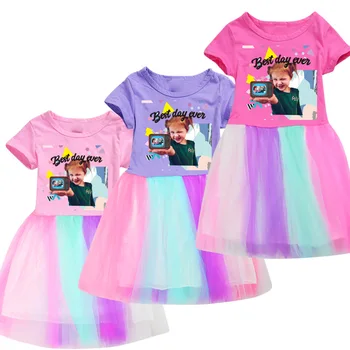 Новые платья A for Adley для девочек от 3 до 12 лет, хлопковое платье с блестками для девочек, платье принцессы с героями мультфильмов для девочек, летняя одежда