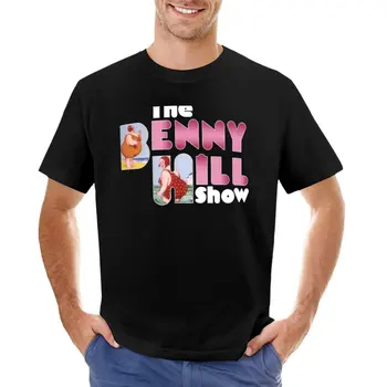 Футболка с логотипом Benny Hill (чистая), рубашка с животным принтом для мальчиков, летняя одежда, футболка blondie, комплект мужских футболок