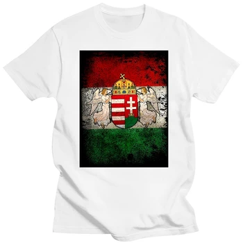 Футболки с принтом, мужская футболка Harajuku, топовая одежда для фитнеса, футболка с флагом Венгрии, культовая футболка Будапешта